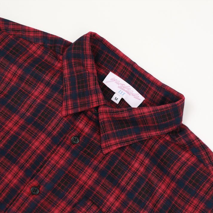 Yardsale XXX Faded Plaid Shirt Red