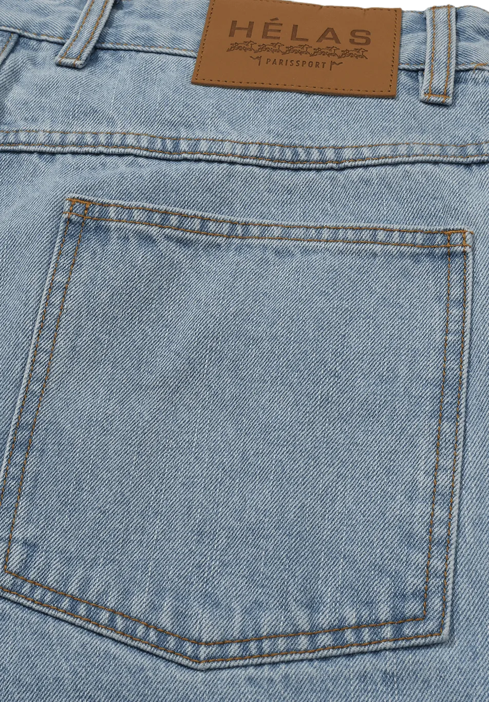 Hélas Limited Classic Denim Short Washed Light Blue