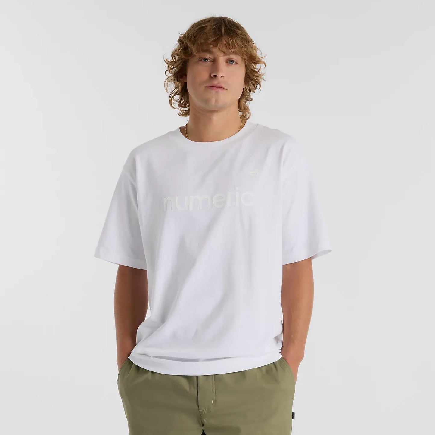 New Balance Numeric Cotton T-Shirt White MT51955WT - ARROW & BEAST
