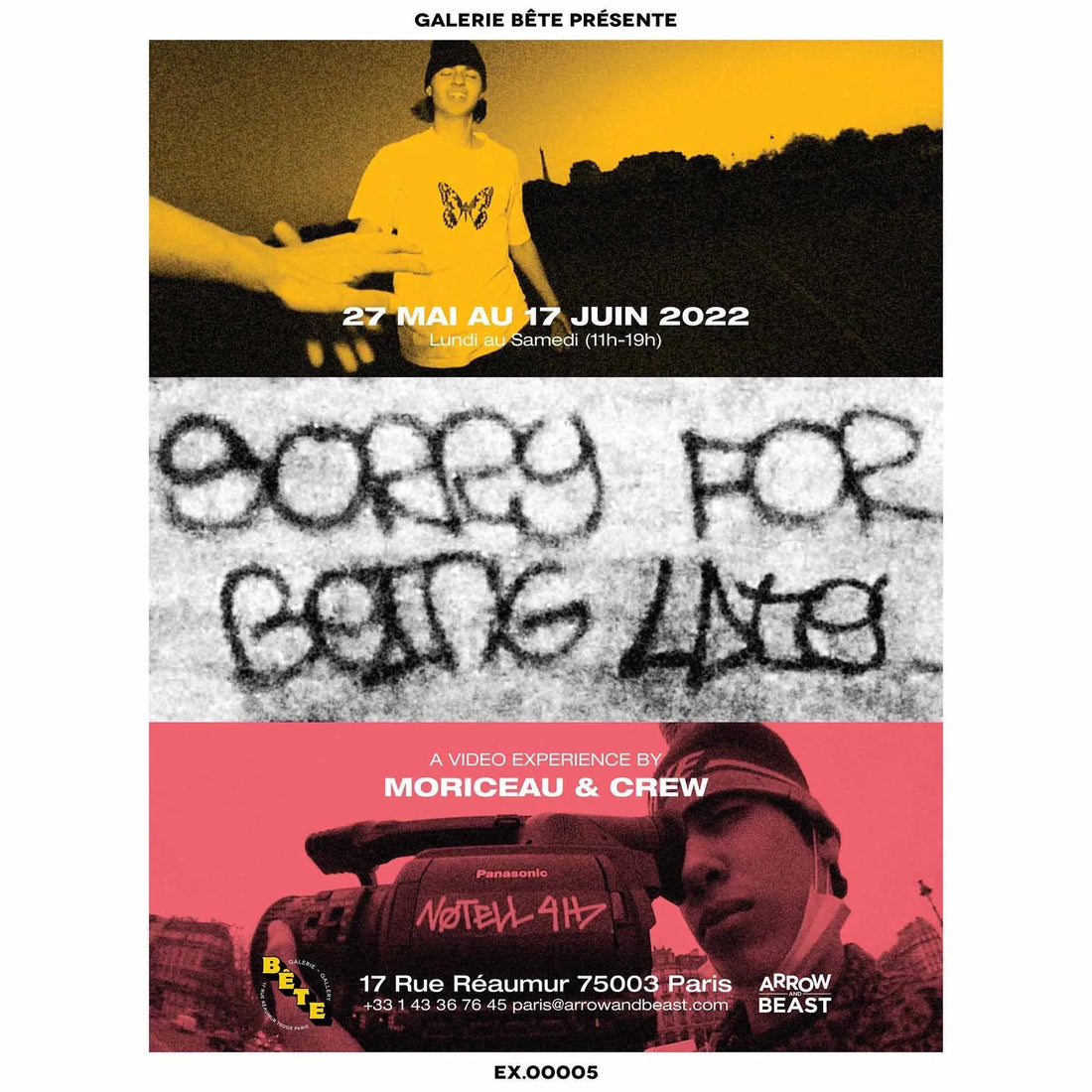 Sorry For Being Late - a video by Ethan Moriceau - ARROW & BEAST