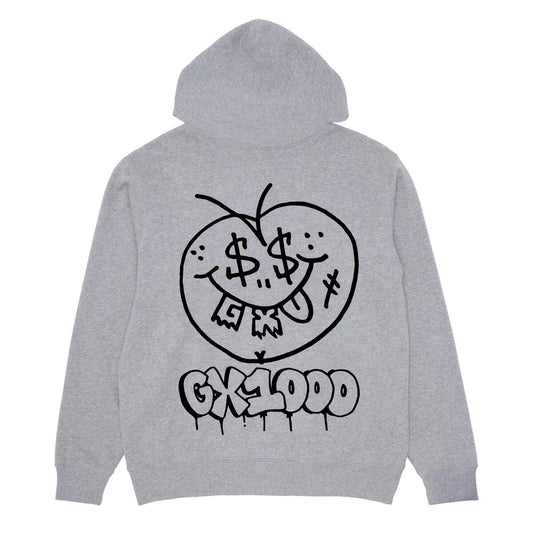 GX1000 Face Plant Hoodie Heather Grey - ARROW & BEAST