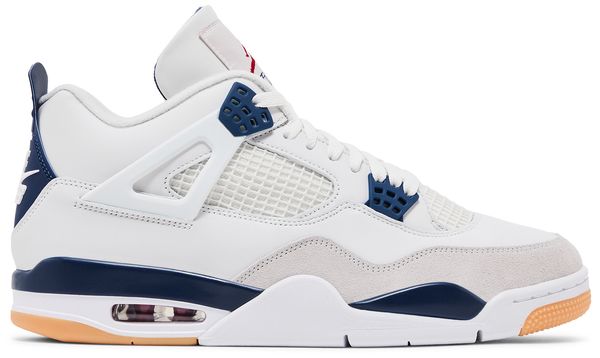 Nike SB x Air Jordan 4 Summit White  Navy  DR5415-100