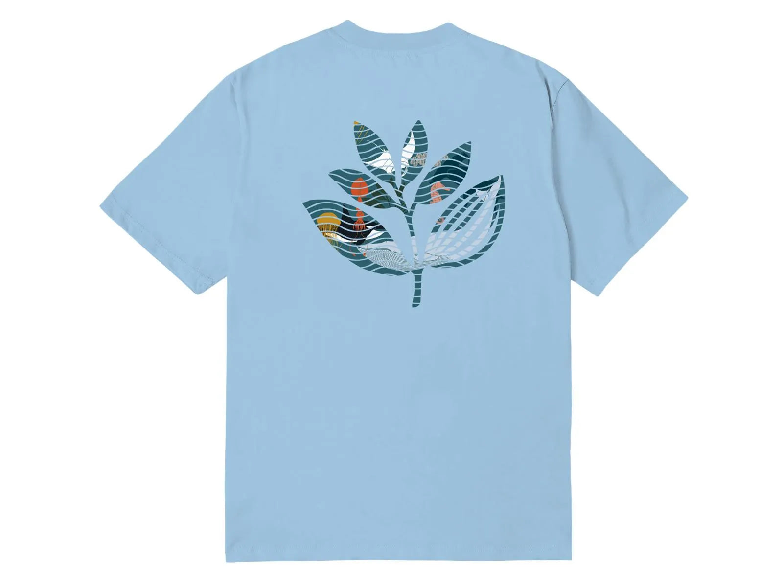 Magenta Skateboards - WHALE PLANT TEE - BLUE - Blue - ARROW & BEAST