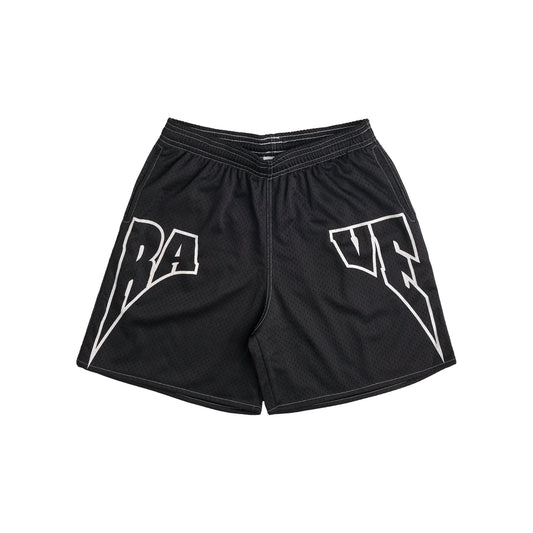 Rave Skateboards - FACULTY mesh short - Black - ARROW & BEAST