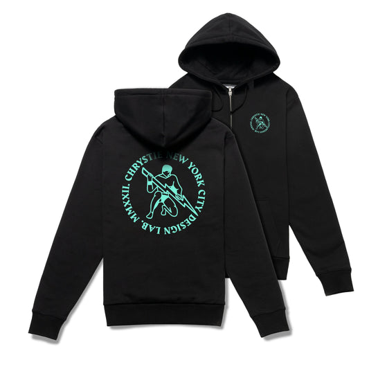 Chrystie NYC - Zeus Logo Zip up_Black - Black - ARROW & BEAST