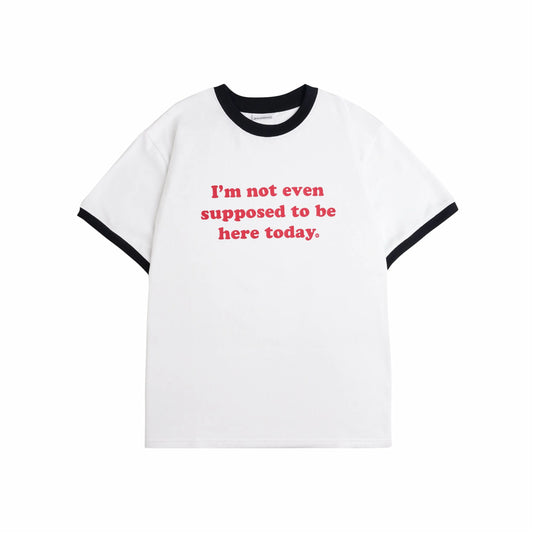 Rave Skateboards - PEDRO ringer tee - White/Black - ARROW & BEAST