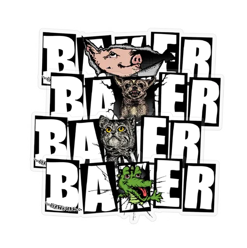 Baker Skateboards Emergers Stickers 12pk - ARROW & BEAST
