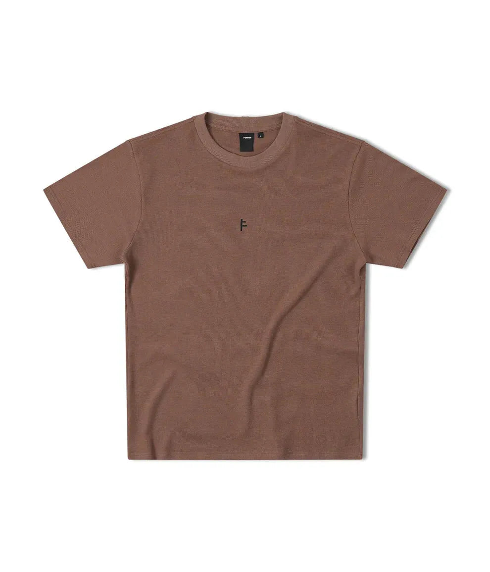 Former Merchandise - FRANCHISE WAFFLE T-SHIRT - Tarmac - ARROW & BEAST