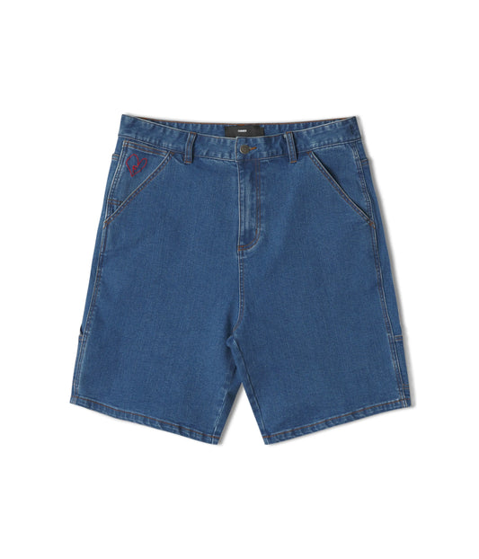 Former Merchandise - DISTEND DENIM WALKSHORT - Dark Blue Denim - ARROW & BEAST