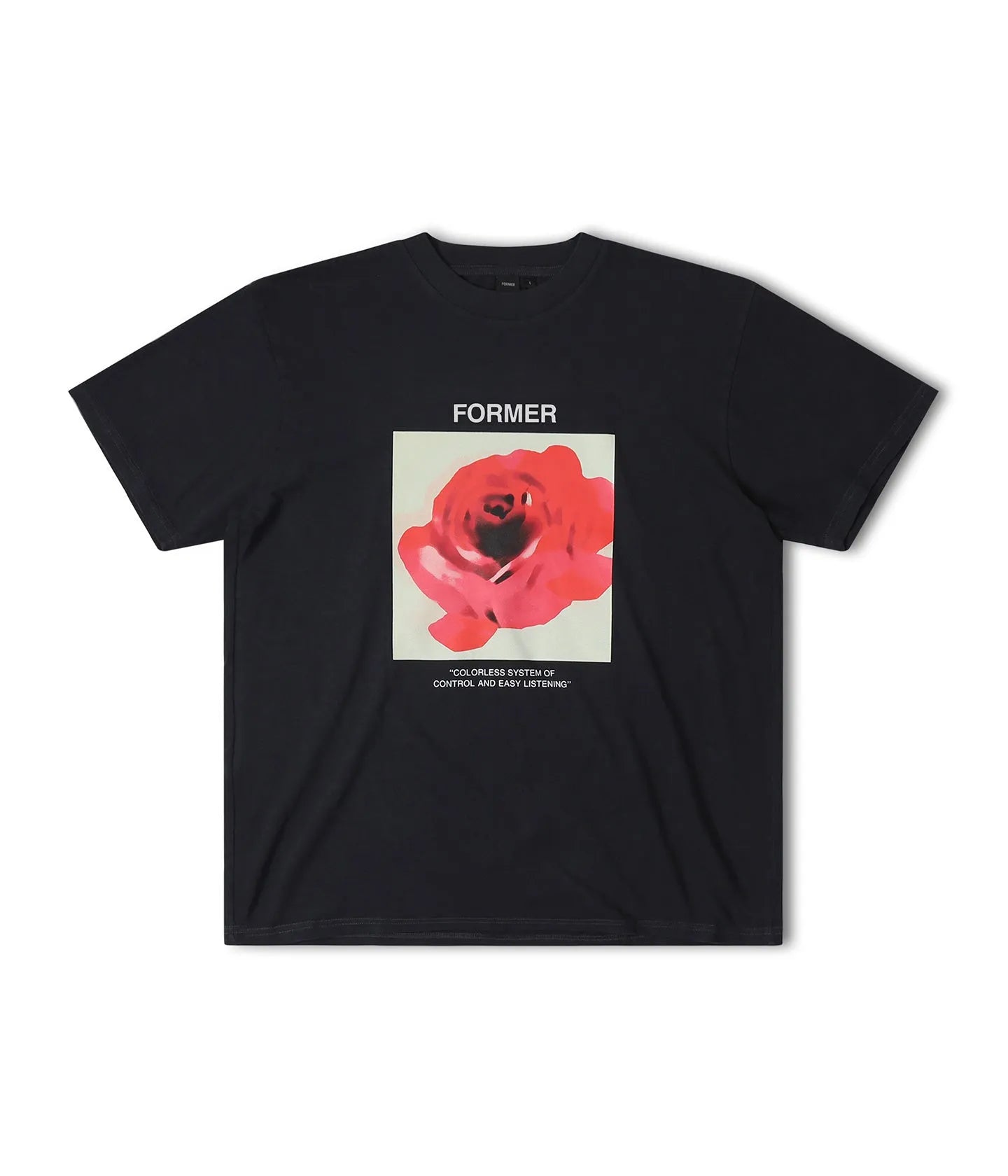 Former Merchandise ROSETTE OS T-SHIRT BLACK - ARROW & BEAST
