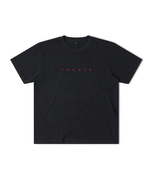 Former Merchandise Susupend OS Tee Washed Black - ARROW & BEAST