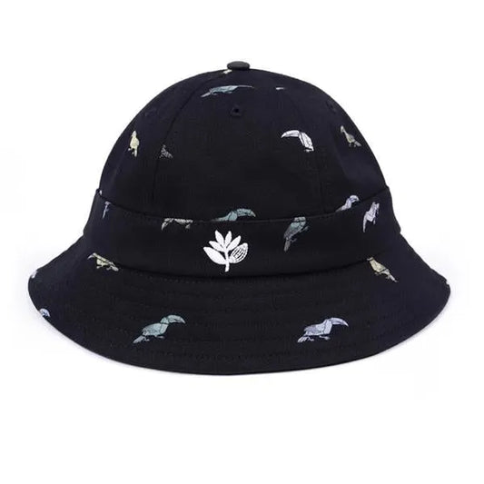 Magenta Skateboards - Flock Bucket Hat black - ARROW & BEAST