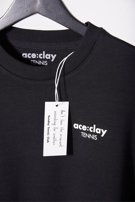 Sunday Tennis Club Tee Shirt Black