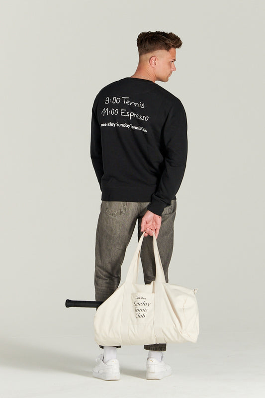 Sunday Tennis Club Sweater Black