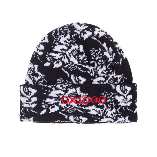 GX1000 Floral Beanie Black - ARROW & BEAST