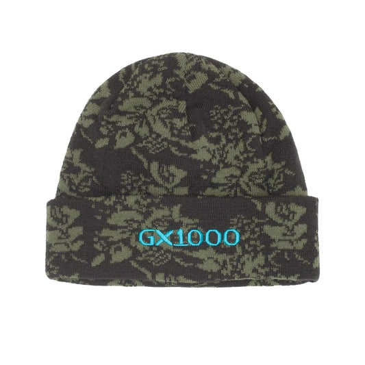 GX1000 Floral Beanie Green - ARROW & BEAST