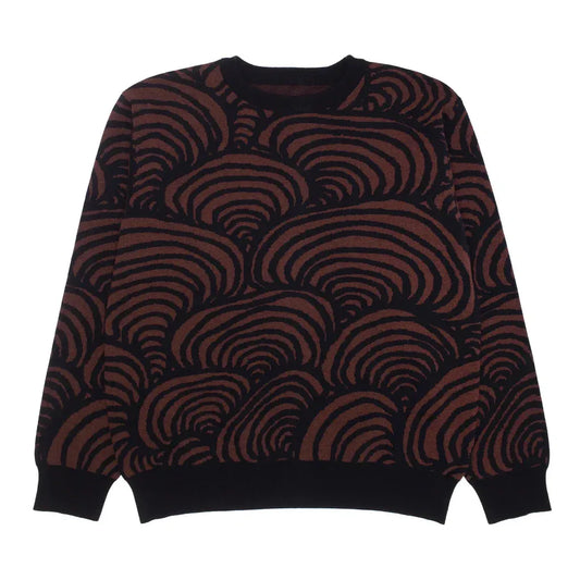 GX1000 Jacquard ZK Sweater Brown - ARROW & BEAST