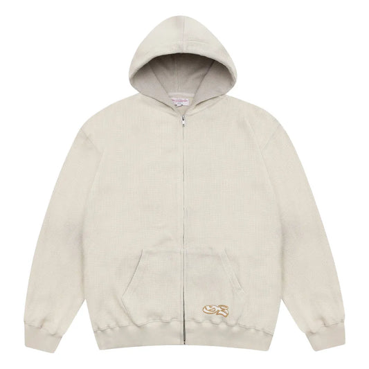 Yardsale XXX Bleached Waffle Hoodie Sand - ARROW & BEAST