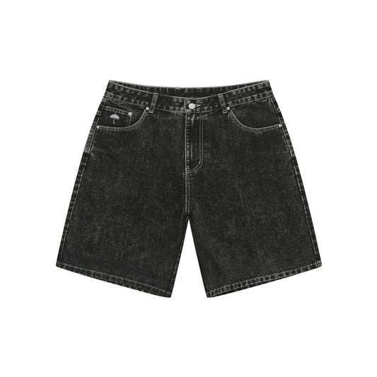 Helas Dieu Grec Jeans Shorts Washed Black