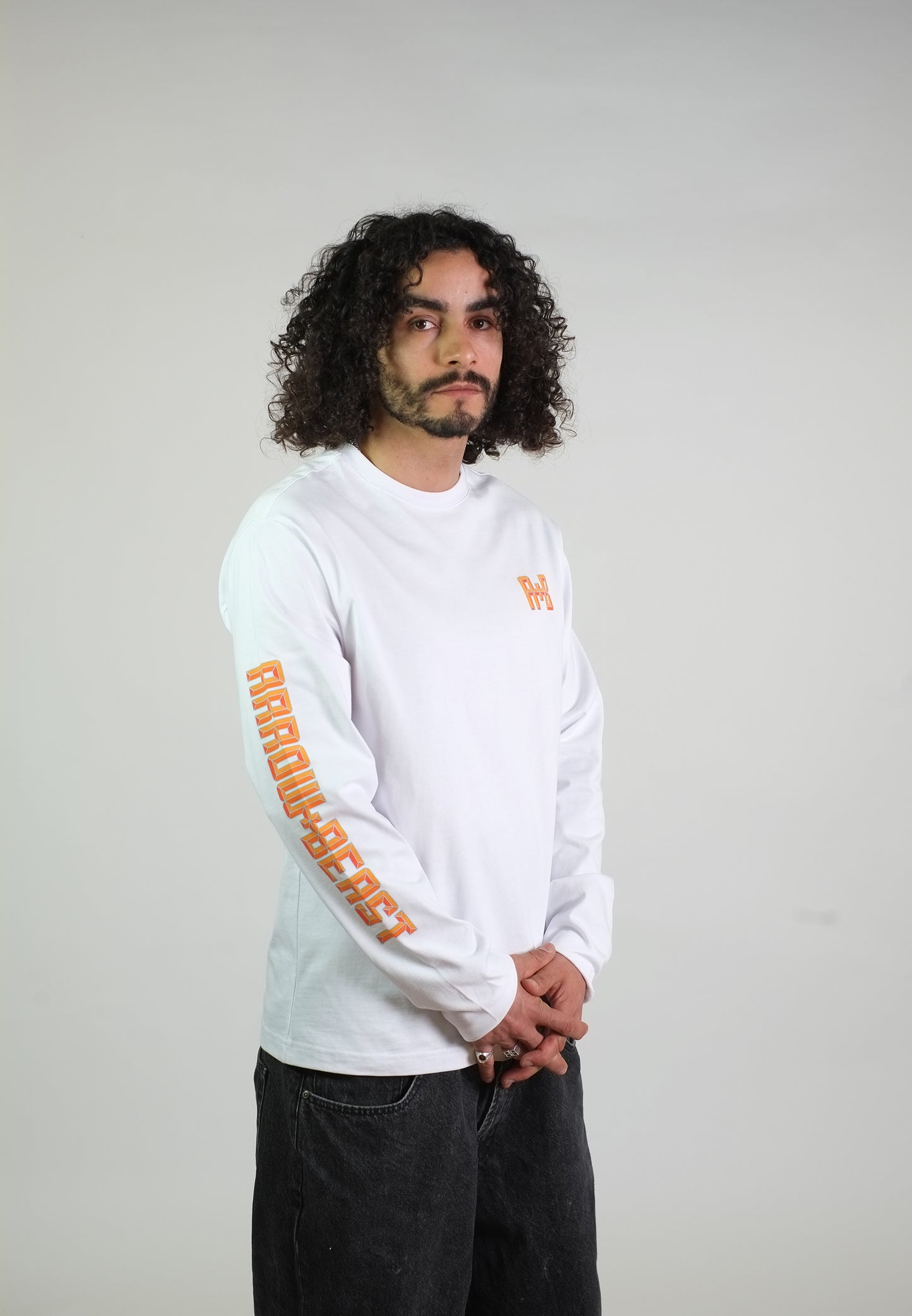 Arrow & Beast Tiles LS-Shirt White