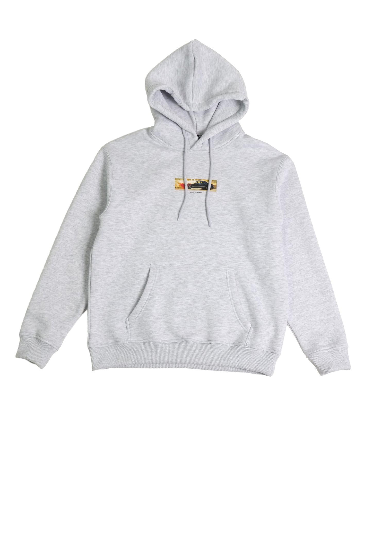 Arrow & Beast Auto Inferno Hooded Sweatshirt Heather Grey