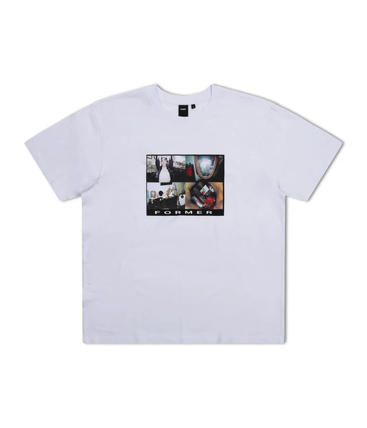 Former Merchandise - 4-UP T-SHIRT - WHITE - ARROW & BEAST