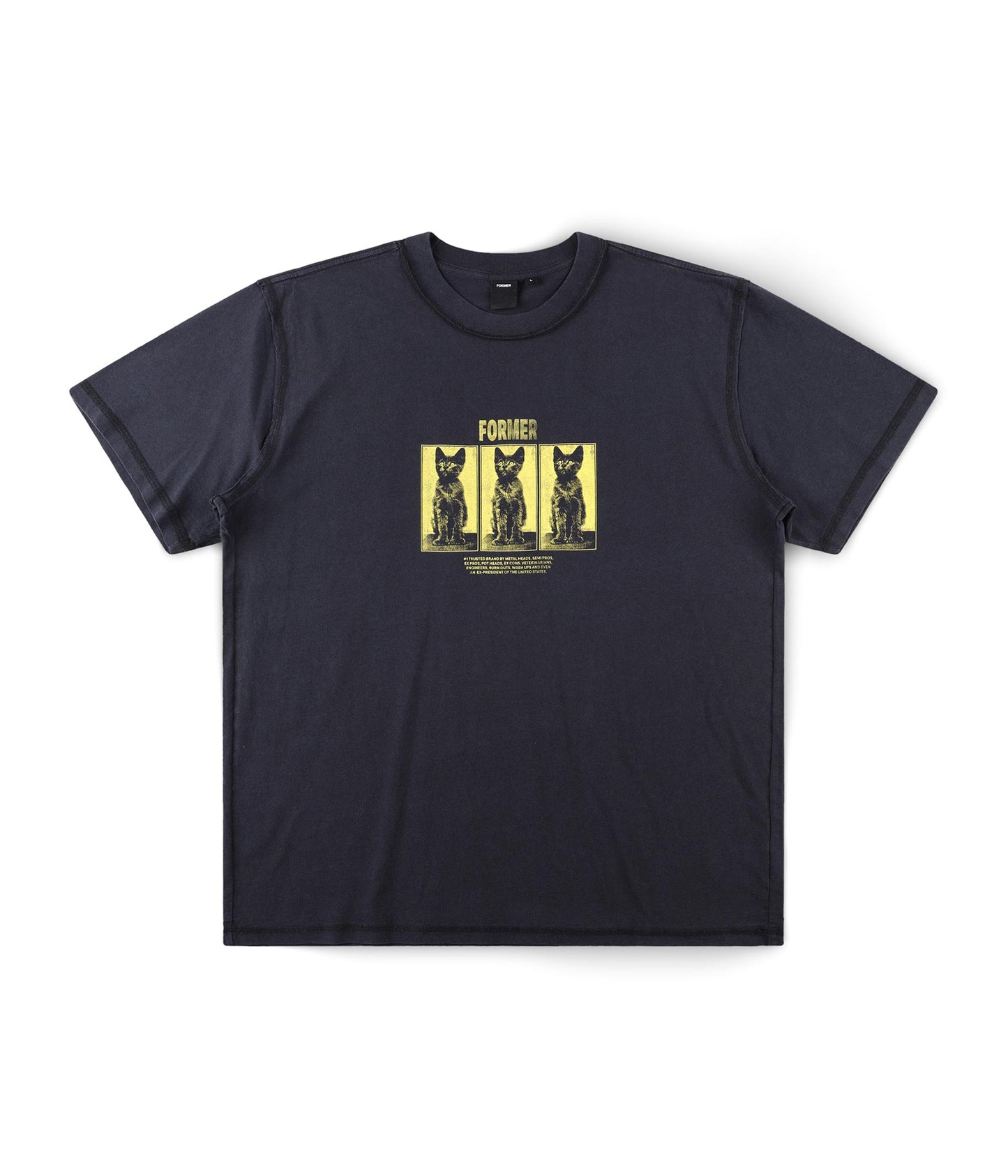 Former Vet T-shirt Washed Black