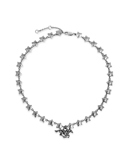 TwoJeys Horse Star Chain Silver