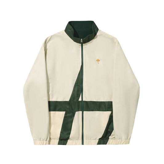 Helas Limited Reverso Fleece Sport Jacket Off White Green
