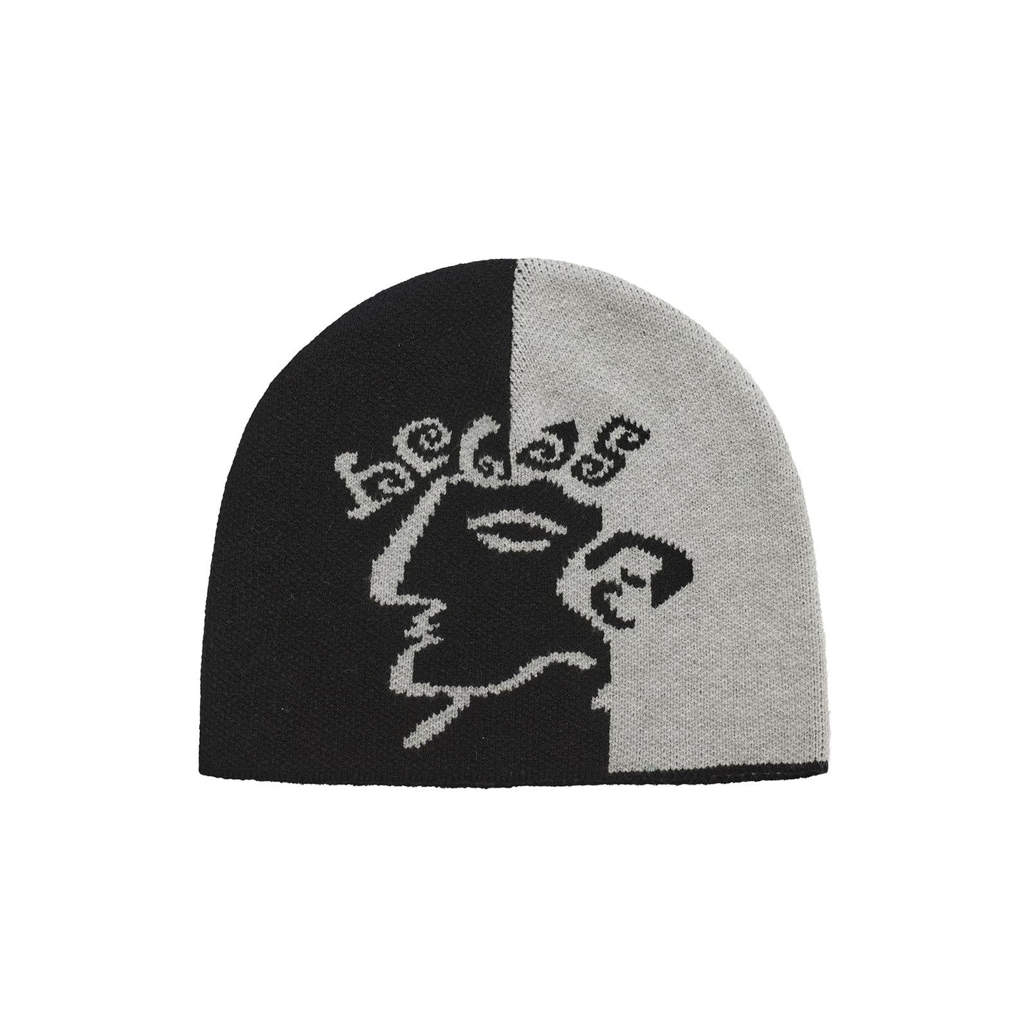Helas Limited Dieu Grec Beanie Black Grey