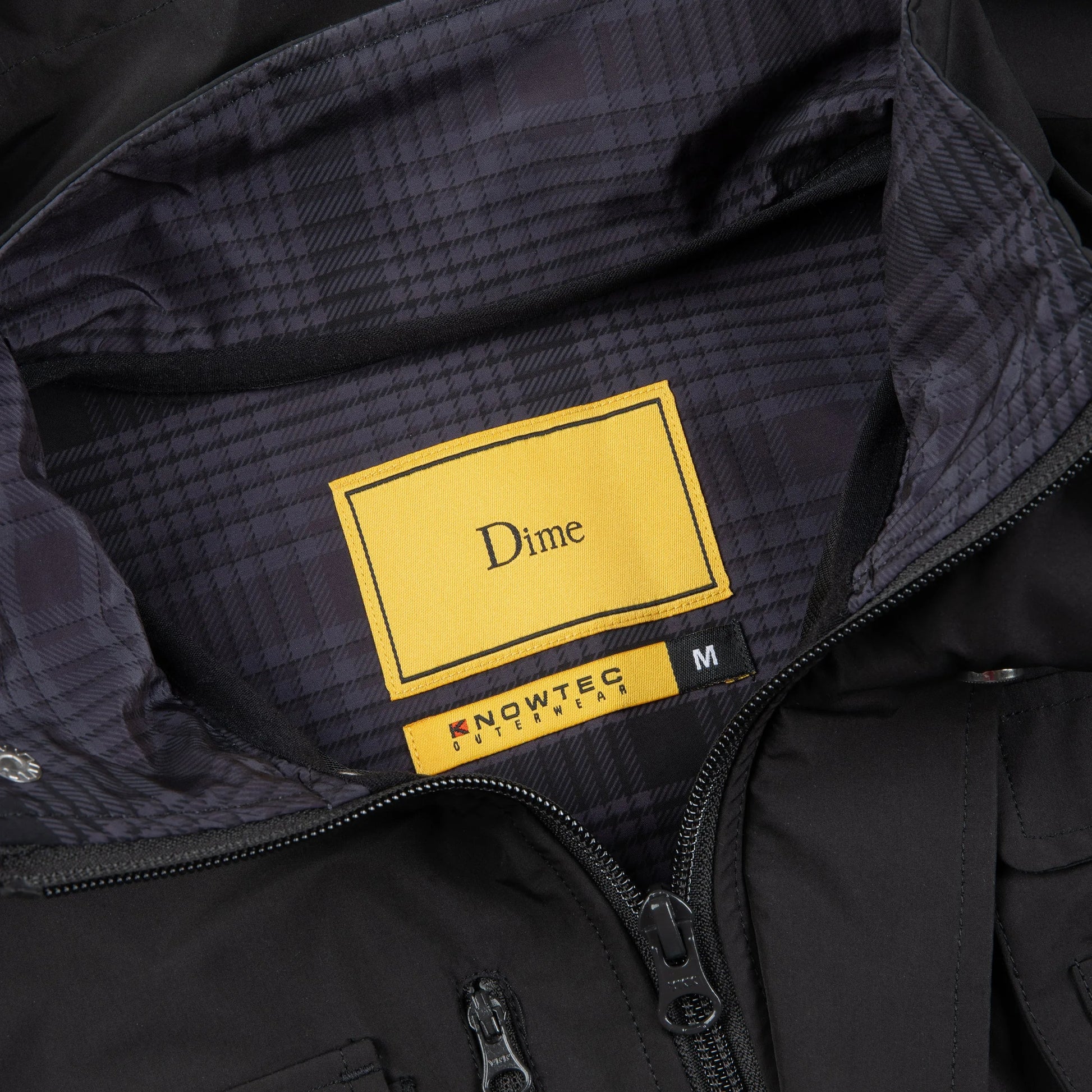 Dime MTL Fishing Zip-Off Jacket Black - ARROW & BEAST