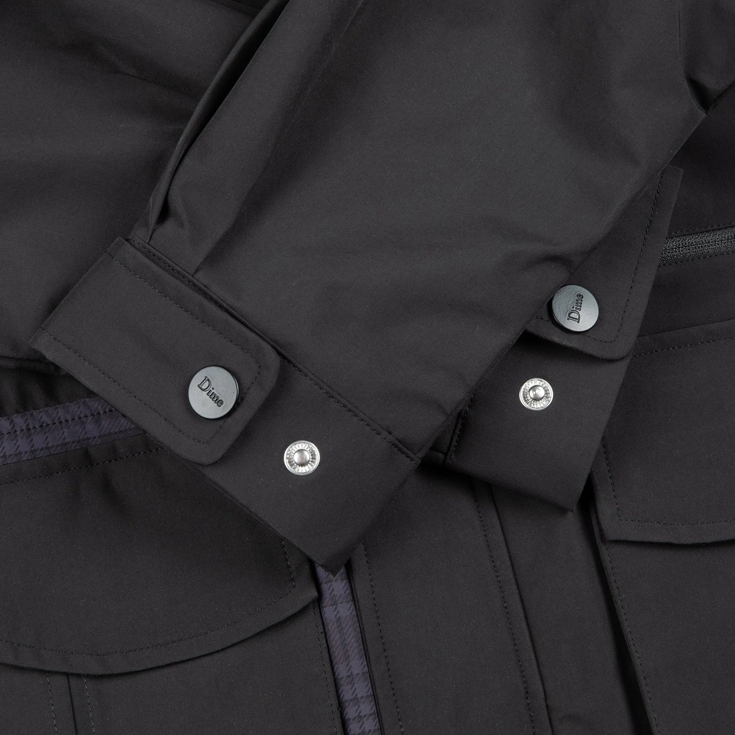 Dime MTL Fishing Zip-Off Jacket Black - ARROW & BEAST