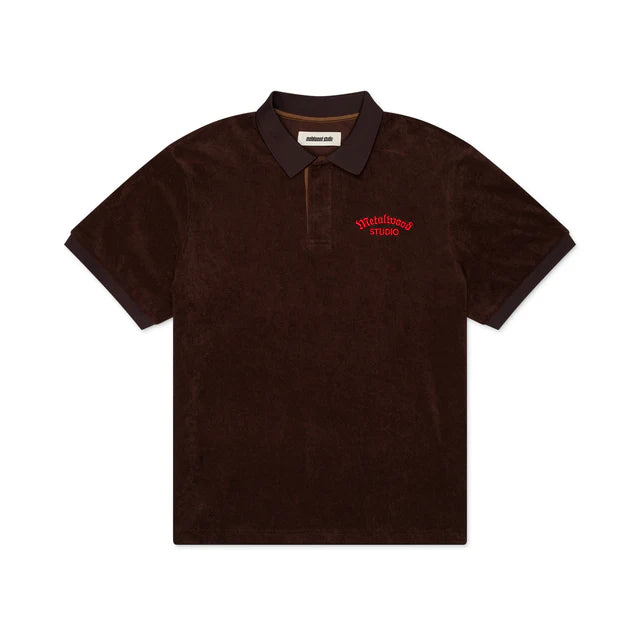 Metalwood Studio Medeval Terry Polo Dark Chcolate