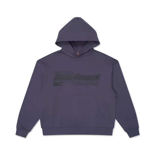 Metalwood Studio La Brea Shop Hooded Sweatshirt Gunmetal