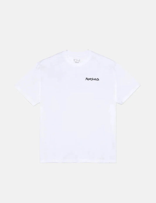 Polar Skate Co. Yoga Trippin Tee White - ARROW & BEAST