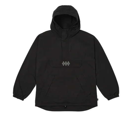 The Trilogy Tapes TTT Pulse Hooded Jacket Black - ARROW & BEAST
