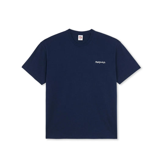 Polar Skate Co. Faces Tee New Navy - ARROW & BEAST