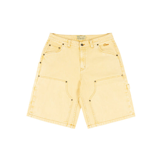 Dime MTL Carpenter Denim Shorts Lemon
