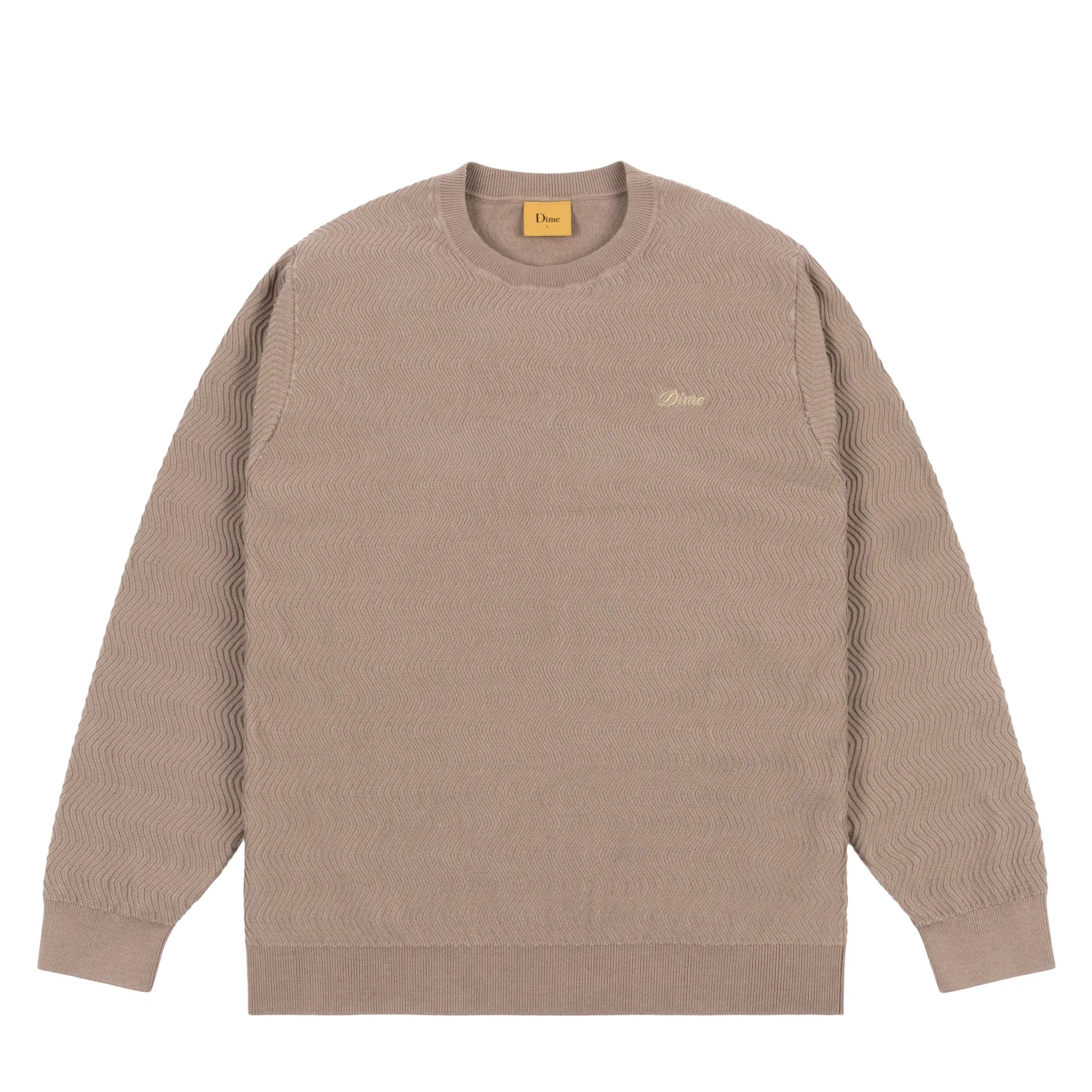 Dime MTL Wave Cable Knit Tan - ARROW & BEAST