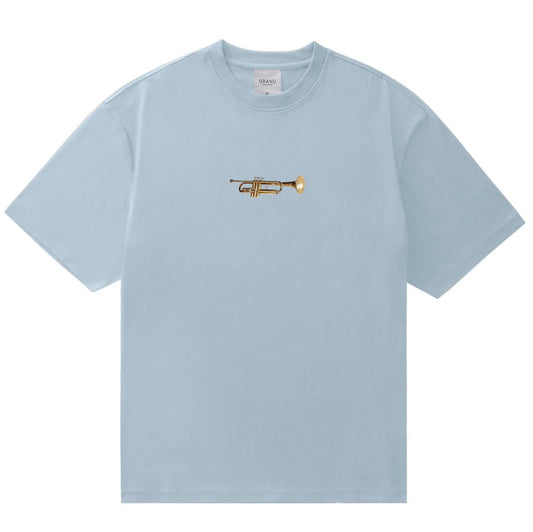 TRUMPET TEE POWDER BLUE