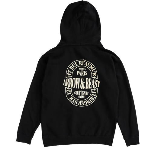ARROW & BEAST Atelier Hoodie Black - ARROW & BEAST