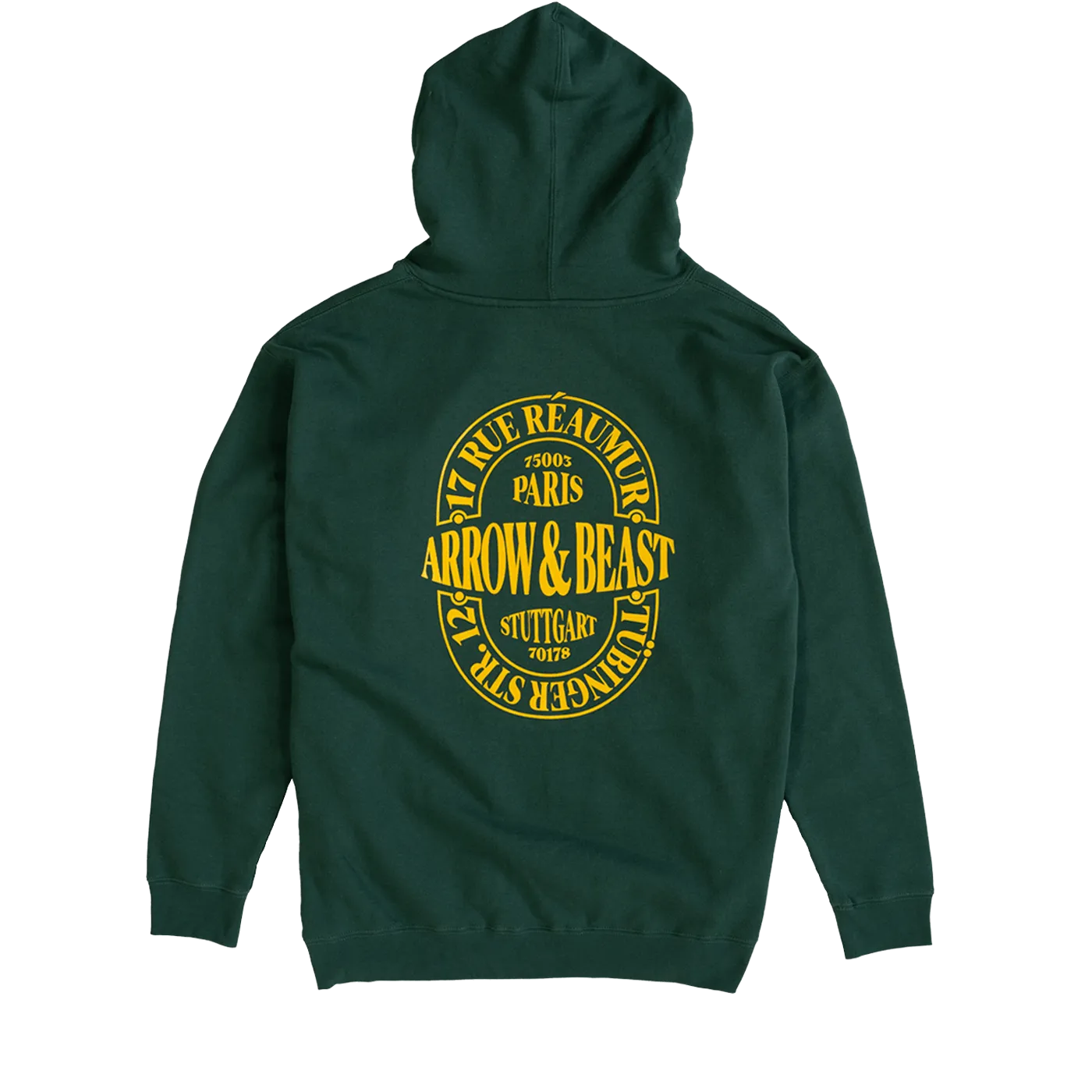 ARROW & BEAST Atelier Hoodie Green - ARROW & BEAST