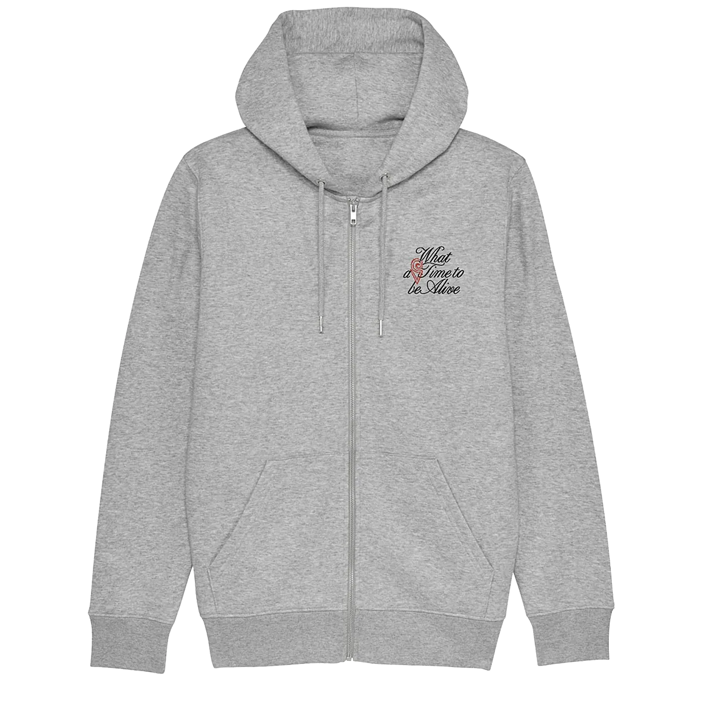 Arrow & Beast x Grotesque Zip Hoodie Heather Grey - ARROW & BEAST