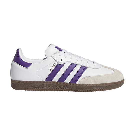 adidas Skateboarding Samba Cloud White Collegiate Purple IE6613 - ARROW & BEAST