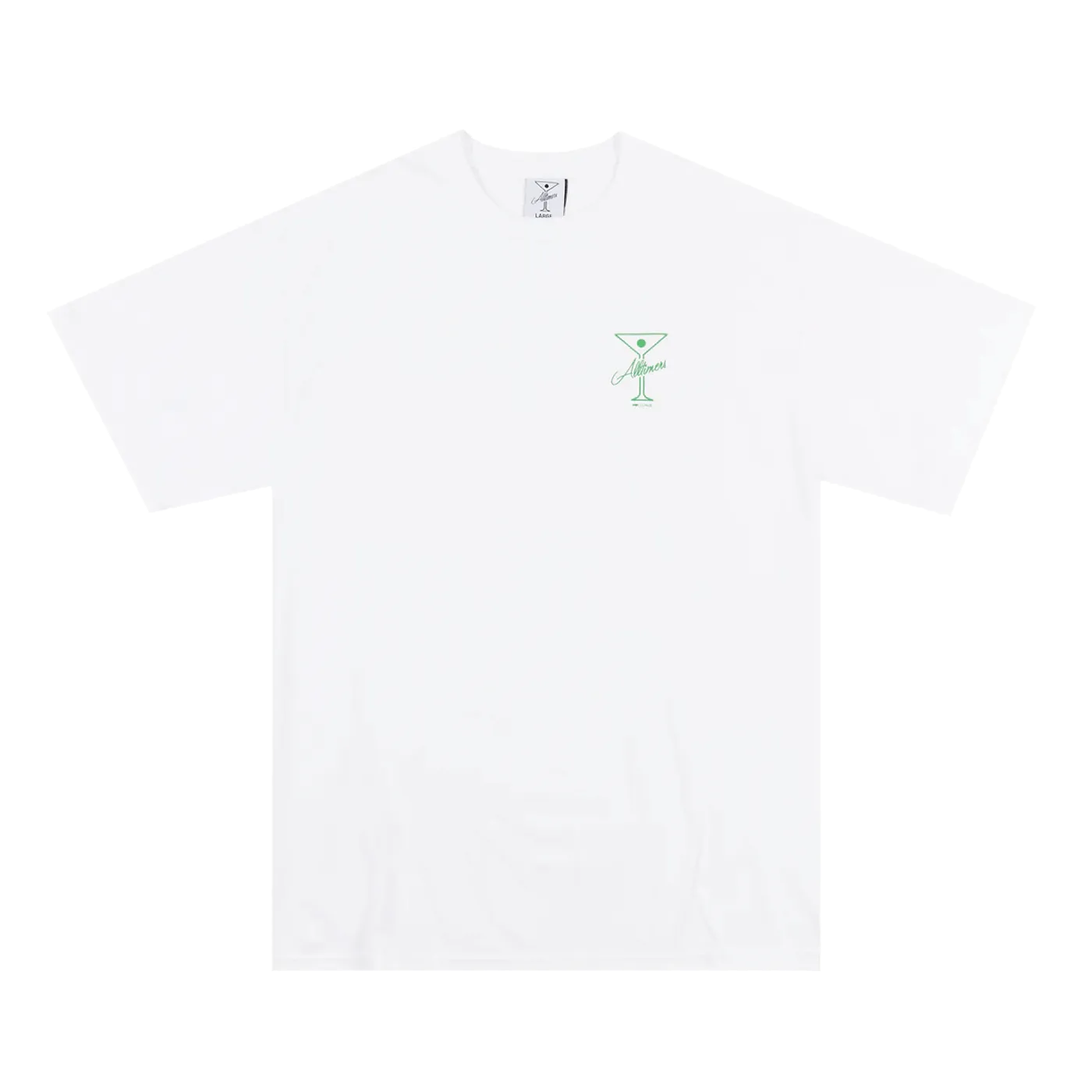 Alltimers League Player Tee White Green - ARROW & BEAST