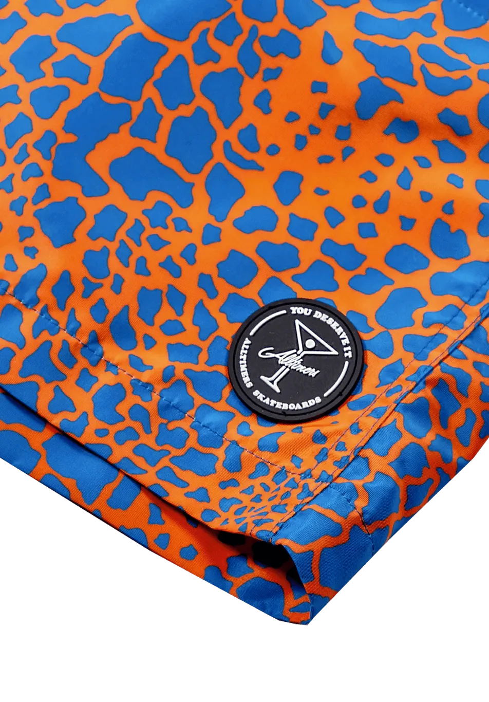Alltimers Raffe Camo Swim Shorts Orange - ARROW & BEAST