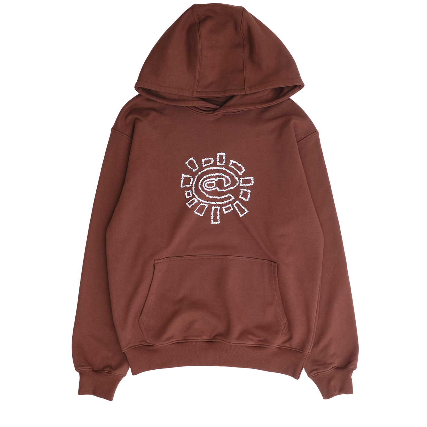 Always @ Range 5 Scribble Sun Hoodie Brown