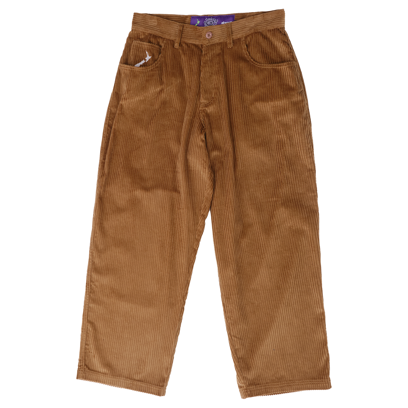 Always @ Range 5 Relaxed Thick Corduroy Pants Brown