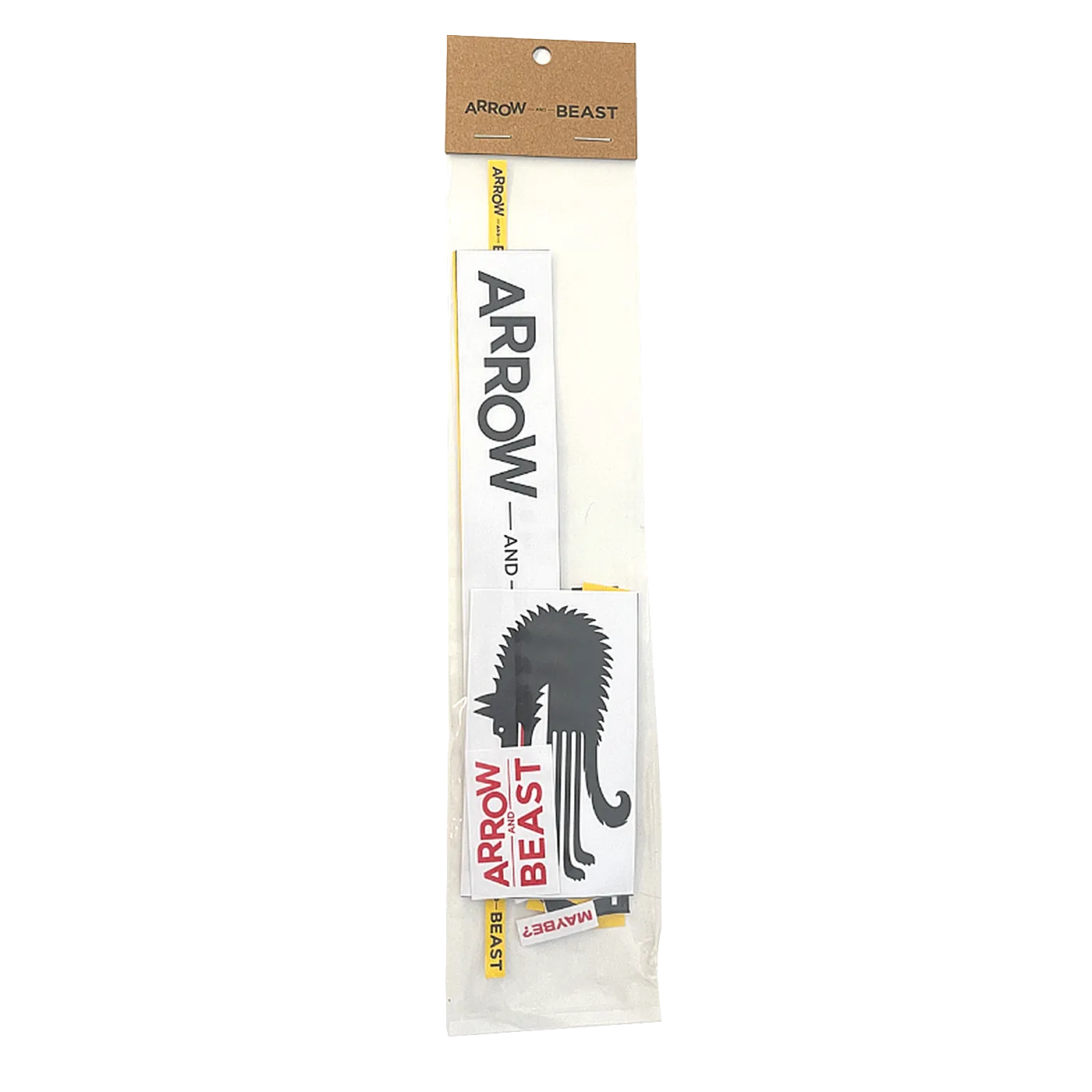 ARROW & BEAST Sticker Pack Black And Yellow - ARROW & BEAST