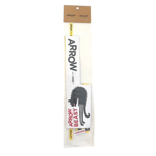 ARROW & BEAST Sticker Pack Black And Yellow - ARROW & BEAST